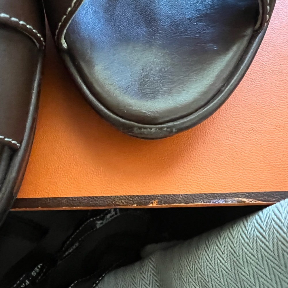 Hermes Leather Sandals - Brown - 37.5 - Picture 6 of 10